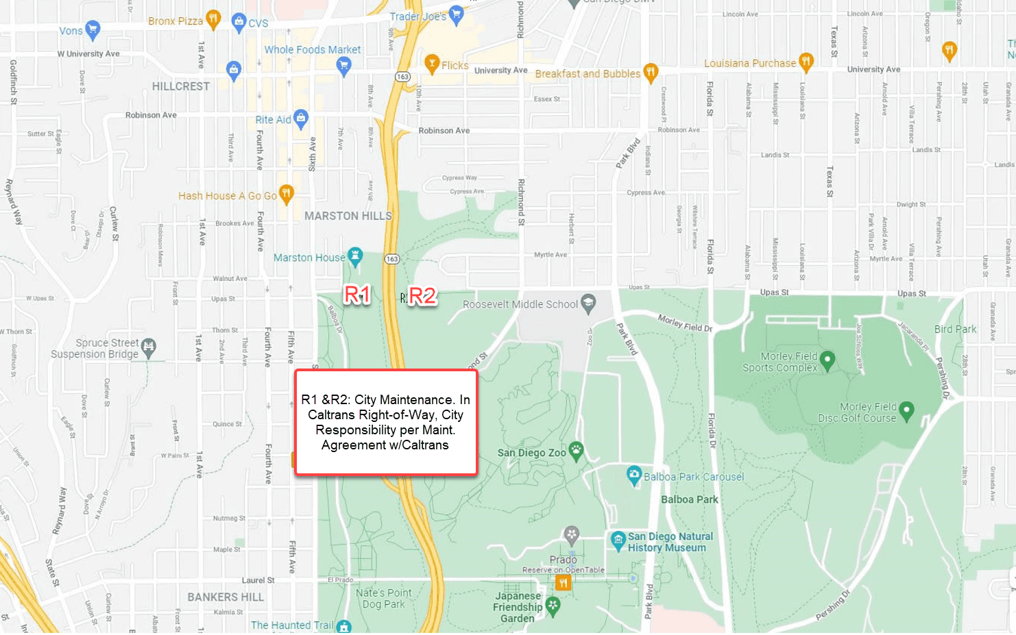 Map showing a location at 3750 E. Independence Blvd., Charlotte, NC.